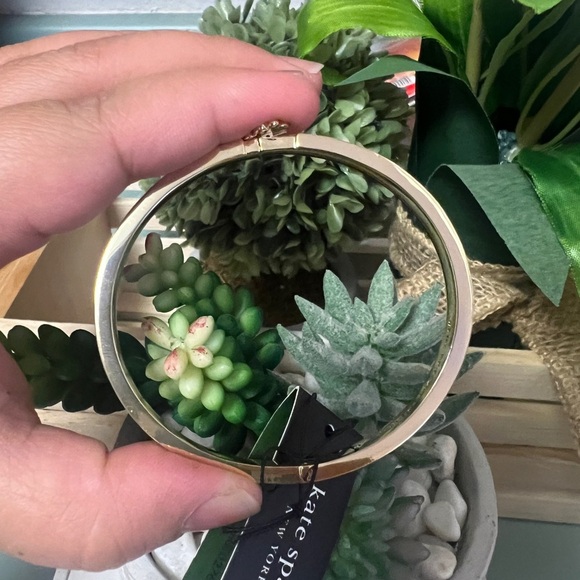 Kate Spade Checkered Flower Thin Bangle - Picture 4 of 5